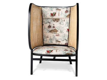 HIDEOUT - WINTER EDITION - Beech armchair high-back by Wiener GTV Design - view 3